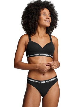 PUMA Puma Women Padded Top 1P Hang - Black - M