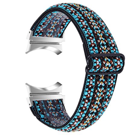 Elastiskt klockarmband med coolt mönster för Samsung Galaxy Watch 4 - Blå Tribal