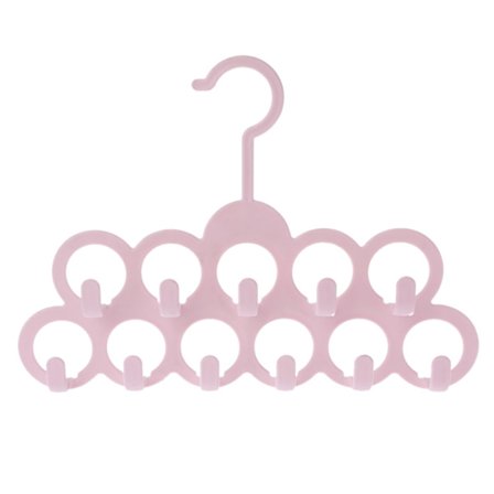 11 Hull Kles Slips Belte Sjal Skjerf Henger Display Holder Skap Organizer Krok