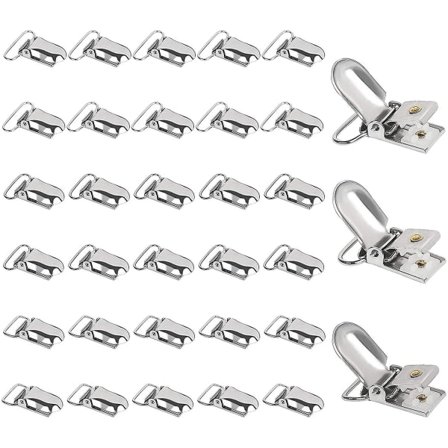 30 stk. Hengelås, Smokk-klips, DIY Hengelåsstropper Hengelås Smokk-klips for Baby