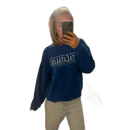 blå tröja
