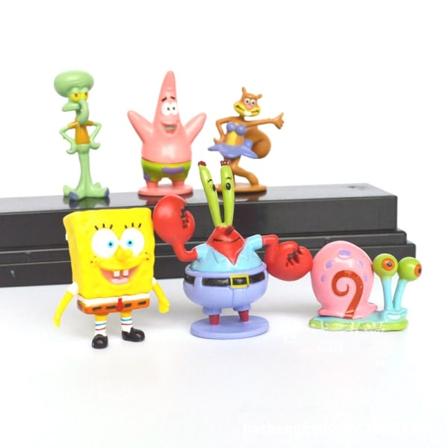 Aquarium Fish Tank Landscaping 6-Pack Anime Figur Ornamenter - Perfet Character model