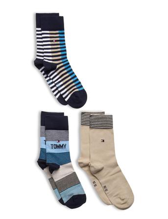 Th Kids Sock 3P Giftbox Socks & Tights Socks Multi/mønstret Tommy Hilfiger
