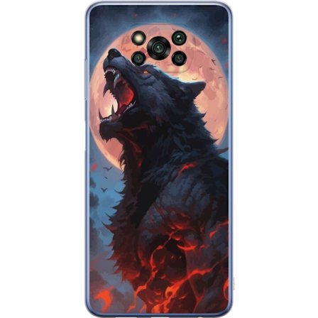 Mobilskal till Xiaomi Poco X3 Pro med Ylande varg
