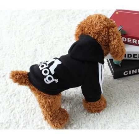 Brighthome Adidog hundeklær / Liten / Medium / Stor hundeklær Svart