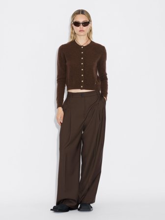 Holzweiler - Alexa Pleat Trousers - Brown - Womens - 38