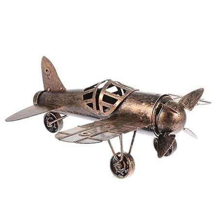 1 st Flygplan i Smidesjärn Vintage Flygplan Metall Flygplan Modell Juldekorationer Flygplan Metall Flygplan Dekoration