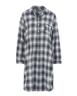 Flanellnattskjorte Marine - 5XL - Åshild