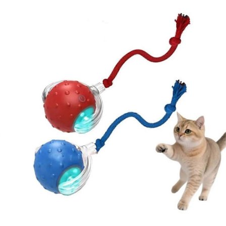 Liten Apport Hundleksak, Tinyfetch Interaktiva Hundleksaker Kattbollar, Snabbt Rörlig Boll