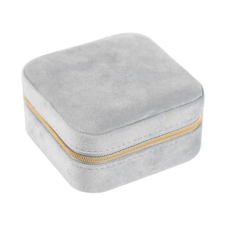 Pludset Velvet Rejse Smykke Opbevaringsboks Øreringe & Ringe Rejse Smykke Æske Organizer Smykke Rejse