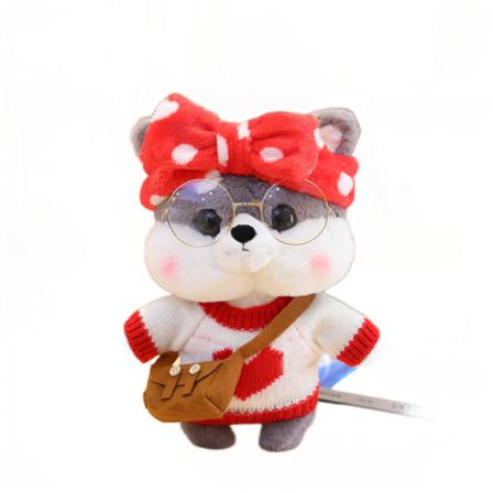 30 Cm Tecknad Söt Shiba Inu Cosplay Dress Up Plyschleksaker
