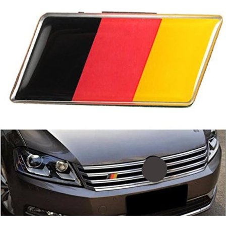 Aluminium Tysk Tysklands Flagga Emblem Grill Emblem Bilsticker