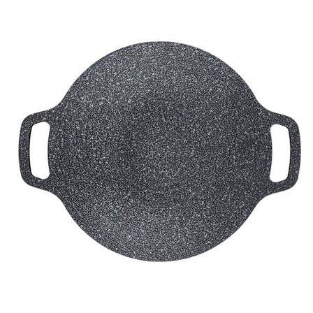 Koreansk BBQ-grill Universal Induktionskomfur Anti Stick Pan Fortykket Aluminium Grillplade til Indendørs Udendørs 34cm / 13.4in