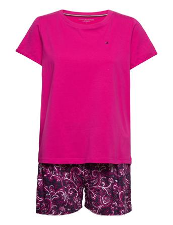 Short Sleeve Pj Set Pyjamas Rosa Tommy Hilfiger