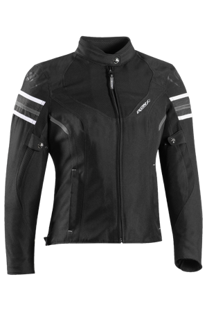 Motorradjacke Ixon Ilana EVO Damen Schwarz/Weiß XL