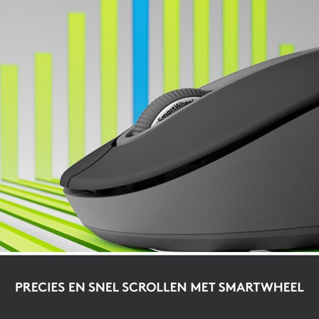 Logitech Signature M650 - mus - Bluetooth, 2.4 GHz - grafitt