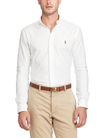 Polo Ralph Lauren Slim Fit Oxford Shirt - White - XL