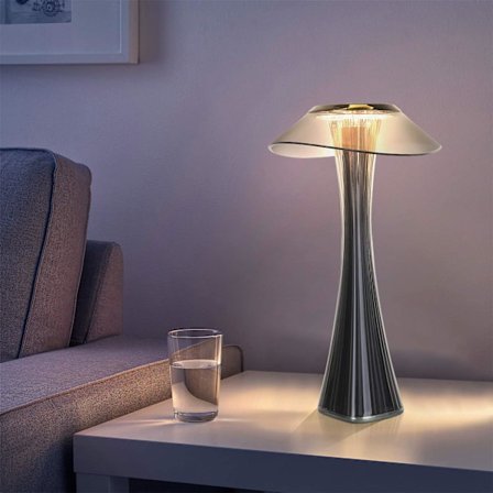 Innovativ Portabel Lampa, Touchkontroll, 3 Ljusstyrkenivåer, Uppladdningsbart Batteri, Långvarig, För Moderna Livsmiljöer(qb)