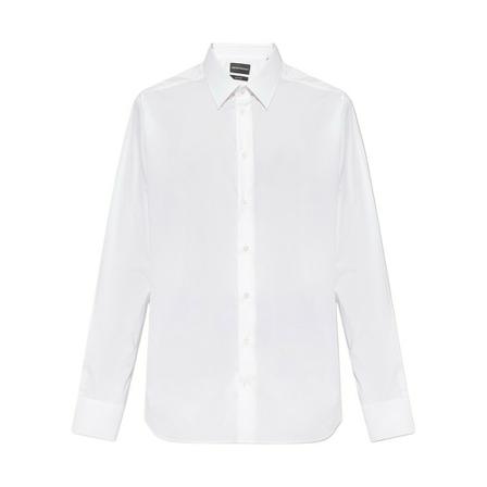 Emporio Armani - Skjortor - Vit - Herr - Storlek: 4xl, Herr, Storlek: 4XL
