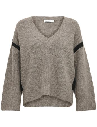 Kirstenkb V-Neck Beige Karen By Simonsen