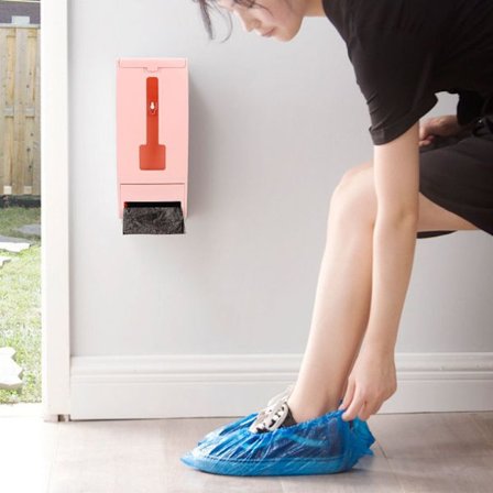 Vægmonteret dispenser til plastikposer til affaldsposer