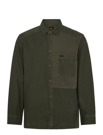 Paneled Overshirt Khaki Lee Jeans