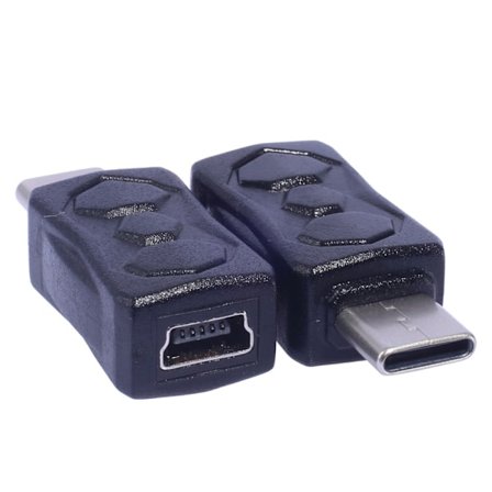Universal Mini USB til Type C Adapter Hunn til Mann Konverter for nettbrett Telefoner Støtte 480 Mbps dataoverføring