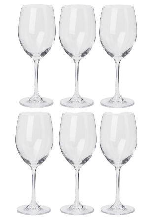 Chateau BONLION Rödvinsglas kristall MAISON 52 cl, 6-pack Vinglas Transparant ONESIZE