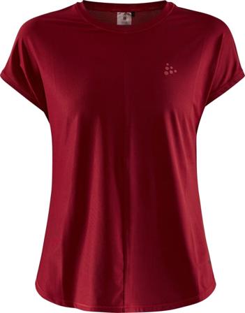 Craft Women's Core Charge Rib Tee Women Short sleeved fitness sweater Red XS