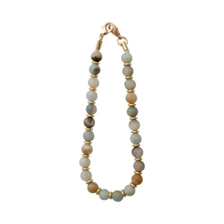 1-pack pärlmobiltelefon handledsrem, mobiltelefonssnöre, handsfree handledsrem, natursten mobil