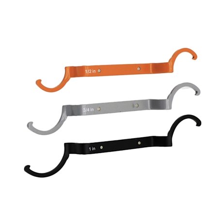 3 st Rörtångsnycklar Set 1/2 tum 3/4 tum och 1 tum Offsetböjar
