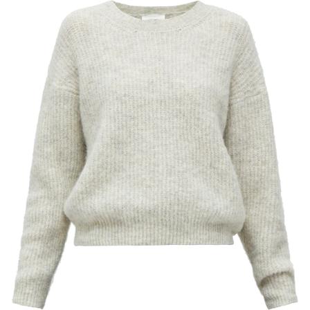 American Vintage Oversized Trui with alpaca , Grijs , Dames , Maat: M