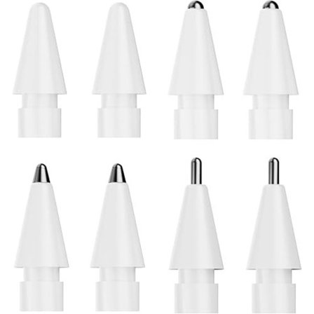 Vaihtokärjet - 8 kpl Apple Pencil 1/2 sukupolvelle/Usb-C/ Pro (2H kärki*2..)