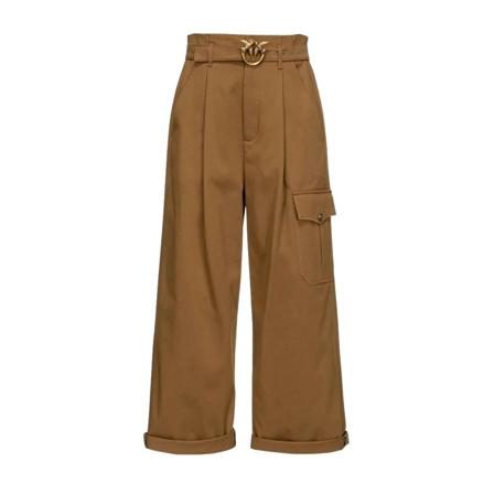 Pinko Wide Byxor brun, Dam Byxor, Dam, Storlek: S