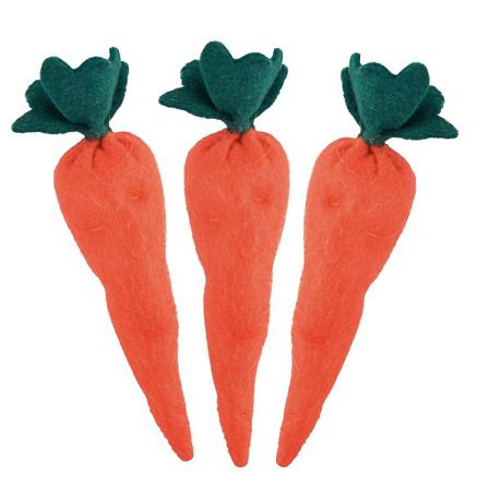 3-pack Påsk Faux Morotstyg Juldekorationer
