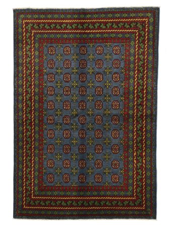 165X233 Dywan Orientalny Afgan Fine Czarny/Brunatny (Wełna, Afganistan)