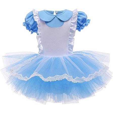 110cm Prinsesse Tutu Ballettkjole for Barn Jenter, Ballerina Dansedrakt Leotard, Størrelse 2-8 År