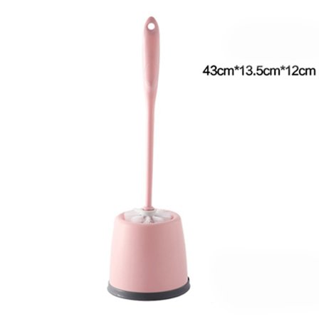 Toalettbørste, BPA-fri, rosa. Mål - 13,5x12x43cm, laget av