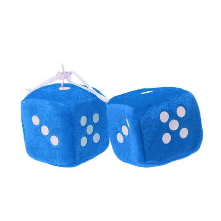 1 par Fuzzy Dice Dots Backspegelhängare Dekoration Bilstylingtillbehör