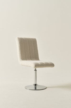 Jotex - Stol Eliseouter: champagne color leather /inside: offwhite color velvet - TERRENO - Kjøp Spisestoler & kjøkkenstoler hos Jotex