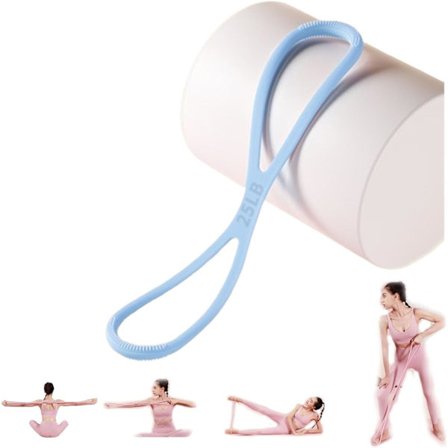 Motstandsbånd med håndtak, figur 8 treningsbånd for trening - Arm- og brystekspanderstropp for styrketrening, yoga, pilates