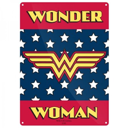 Wonder Woman Small Steel Sign 210mm X 150mm