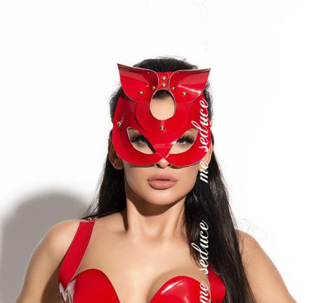 Queen of Hearts - Mask MK 15 Red - Vuxen.no - pisker, bondage, tau, teip, klemmer, halsbånd, kilere, gags, seler & fetish.