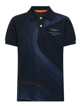 Amr Track Print B Blue Hackett London