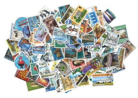 Guernsey - Frimærkepakke - 200 forskellige
