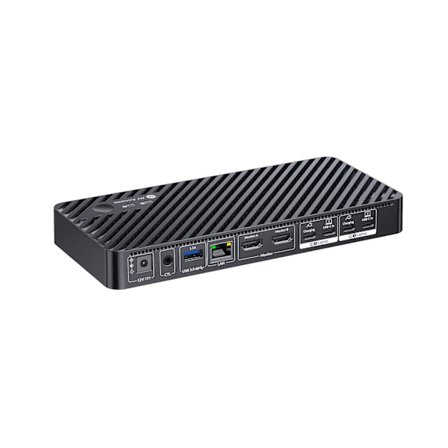 USB-C KVM Dockningsstation til 2 bærbare computere, Dual 4K-skærm, 11-i-1 med 100W PD, 1Gbps LAN & EDID-emulering