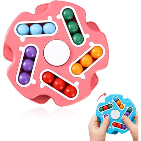 Magiske bønner kube, magiske bønner, roterende magiske bønner, 3D roterende fingerpuslespil, Peter Pan magi, magisk kube puslespil, IQ magisk kube 