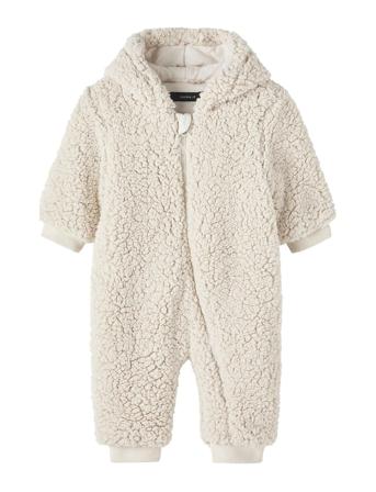 Nbnmazie Teddy Suit2 Outerwear Fleece Outerwear Fleece Coveralls Creme Name It*Betinget Tilbud