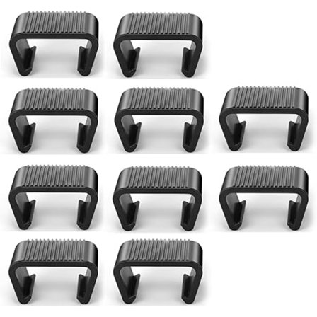 10 stk utendørs møbelklipser, hageklipser for sofa, rottingmøbelklemmer, veke