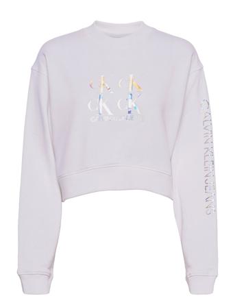 Shine Logo Crew Neck White Calvin Klein Jeans